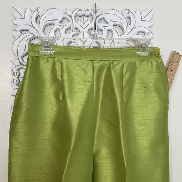 AMY JESS Women's Small 3-Piece JACKET TOP PANT Set Chartreuse GREEN Made in USA - Picture 16 of 16